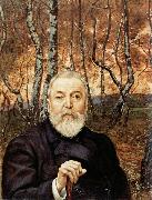 Hans Thoma Self-Portrait before a Birch Wood china oil painting artist